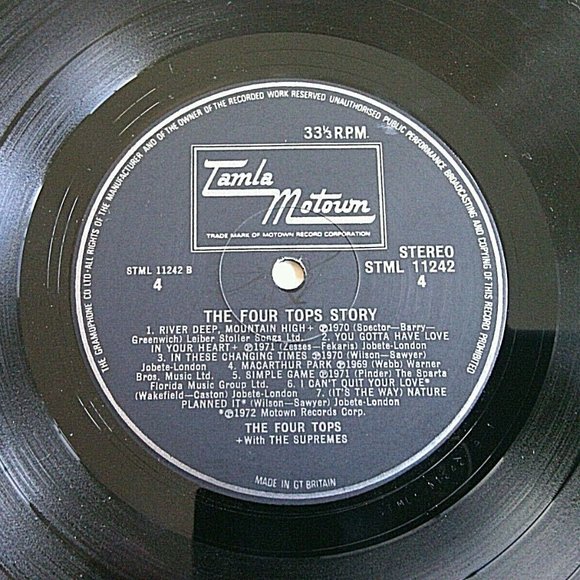 Vintage Vinyl LP Four Tops Story 1964 -72 Tamla Motown Double Album Gatefold EMI - Picture 9 of 16
